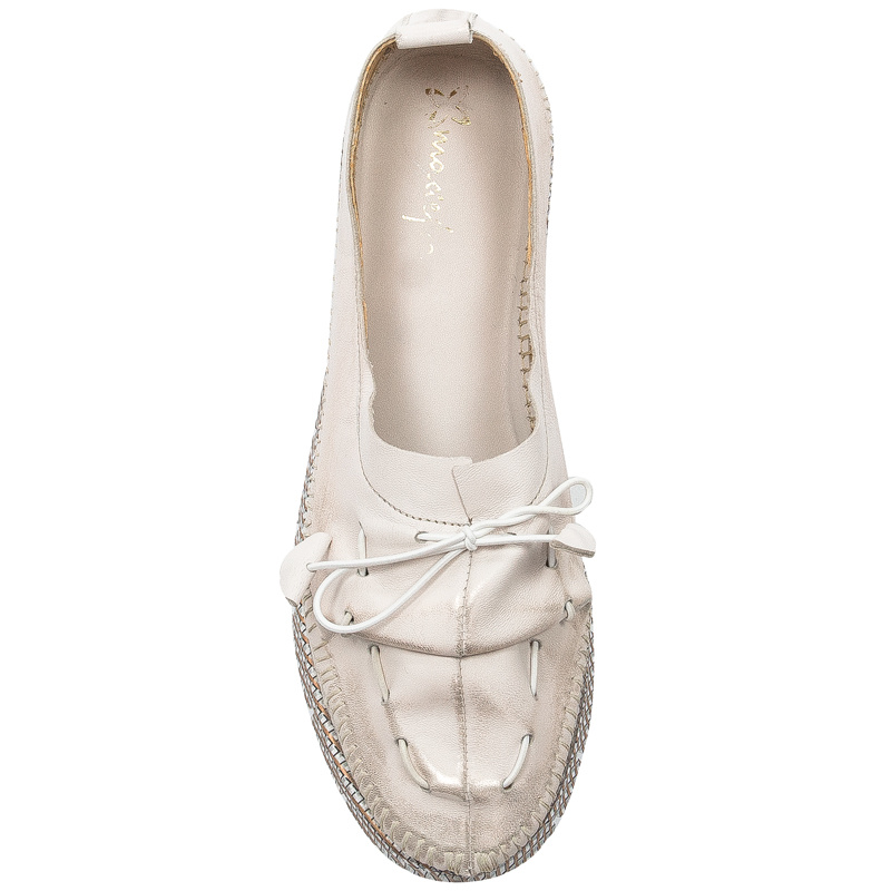 Maciejka Gold Flat Shoes 05026-25/00-5