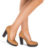 Maciejka Classic Leather Platform Pumps Brown 02629-29/00-1