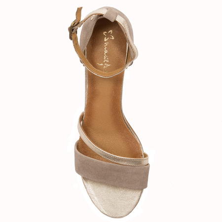 Maciejka Beige Women's Sandals 05516-10/00-1