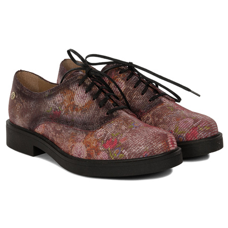 Maciejka Women's Leather Half Shoes Maroon