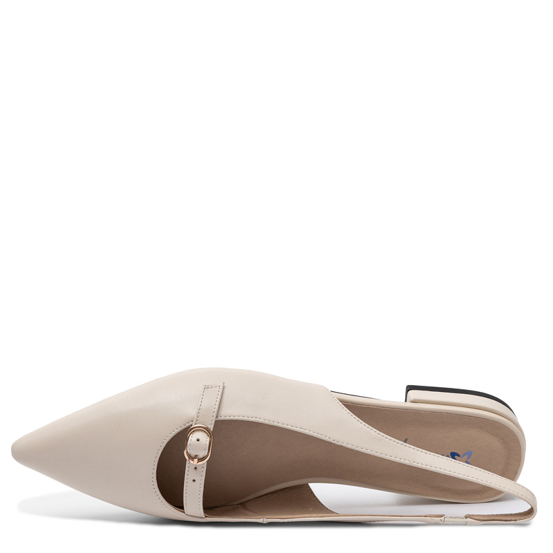 Maciejka Elegant Leather Slingback Pumps Beige K7449-22/00-1