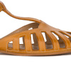 Maciejka Women's flat sandals leather Orange