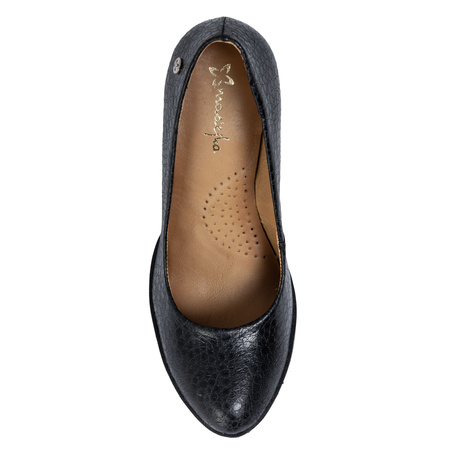 Maciejka Women's Black Slip-Ons on a Heel 2629W-04/00-1
