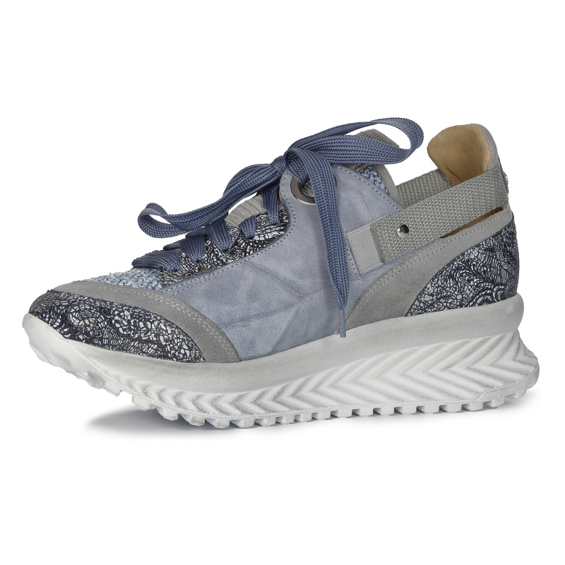 Maciejka Women's Navy Leather Sneakers Shoes