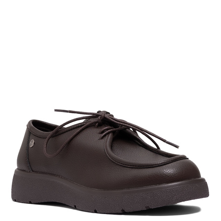 Maciejka Elegant Genuine Leather Lace-Up Shoes Brown K7189-02/00-1