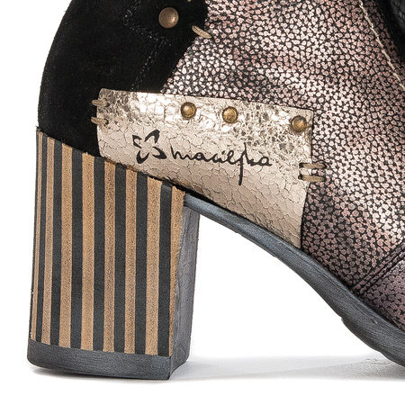 Leather Boots Black & Gold 06127-01/00-7