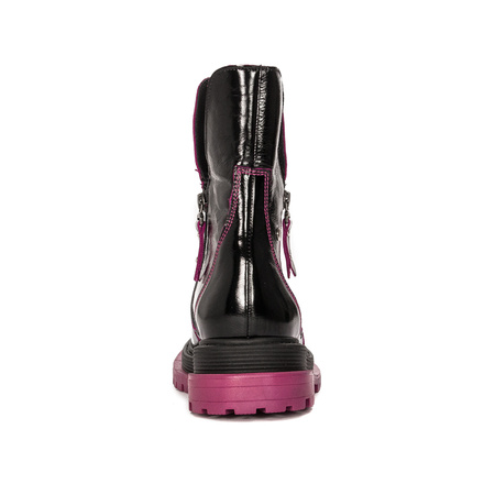 Maciejka Black+Fuchsia Boots 05747-15/00-7