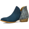 Maciejka Ankle Boots Asymmetric Low Heel Navy 04091-47/00-5