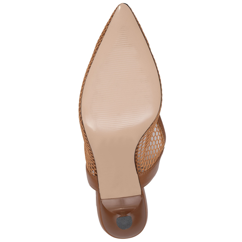 Maciejka Mesh Slingback Pumps Brown K7507-29/00-0