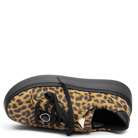 Maciejka Genuine Leather Women's Platform Sneakers Leopard Print 6191W-21/00-8   
