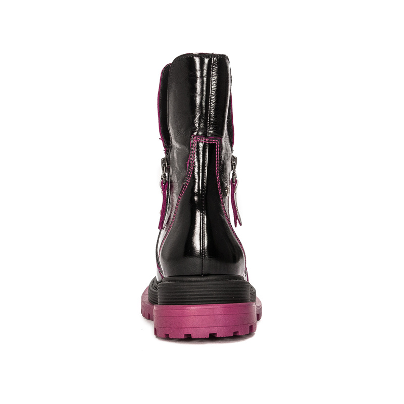 Maciejka Black+Fuchsia Boots 05747-15/00-7
