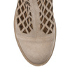 Maciejka Women's Beige openwork leather ankle boots