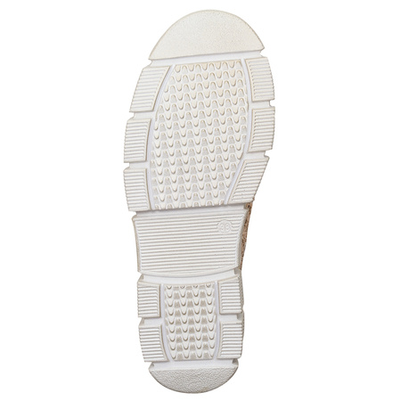 Maciejka Openwork Leather Platform Lace-Ups Beige 05850-04/00-1