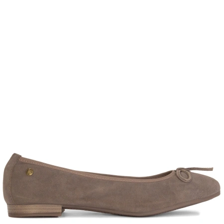 Maciejka Ballet Flats Leather Suede Beige P6800-28/00-0