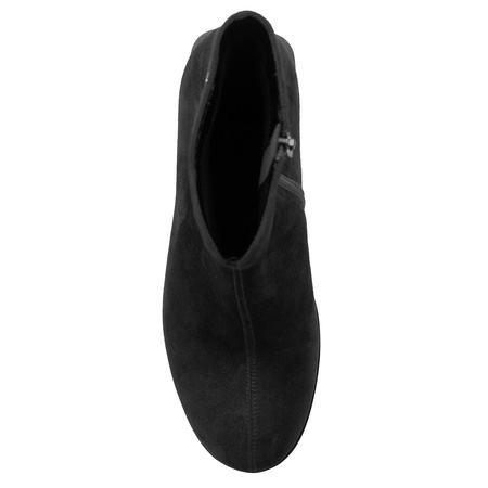 Maciejka Women's Suede Leather Boots on a Decorated Block Heel Black K7202-01/00-8