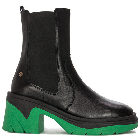 Maciejka Black+Green Boots 05746-09/00-7
