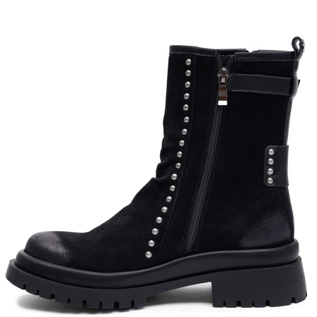Maciejka Natural Leather Classic Black Ankle Boots Timeless Elegance K7727-01/00-7