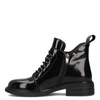 Filippo Women's Patent Leather Ankle Boots, Black