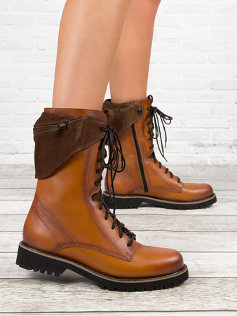 Maciejka Orange Boots 05282-18/00-3