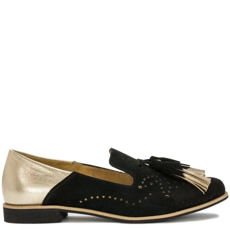 Maciejka Black Flat Shoes 04484-01/00-5
