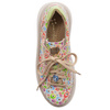 Maciejka Women’s Nubuck Platform Sneakers Lace-Up Beige Multicolor 06191-28/00-7