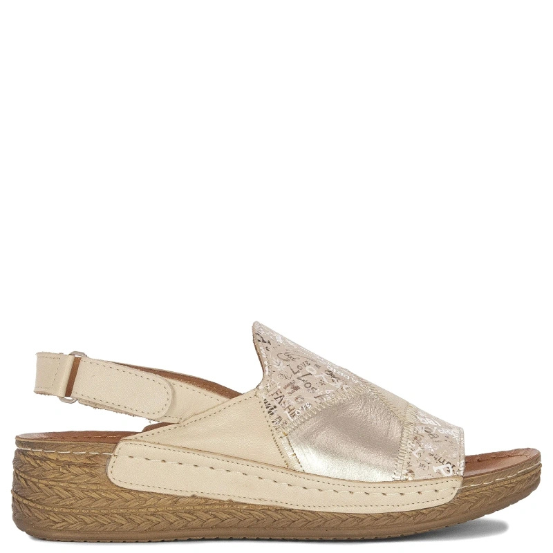 Maciejka Women's Leather Sandals Beige
