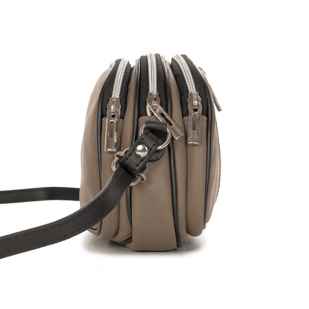 Maciejka Beige leather women's bag 00915