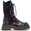 Maciejka Leather Work Boots Platform Side Zip Multicolor 06203-39/00-8