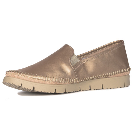 Maciejka Dark Gold wonem's Low Shoes
