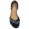 Maciejka 3615A-01-00-5 Black+Zebra Sandals