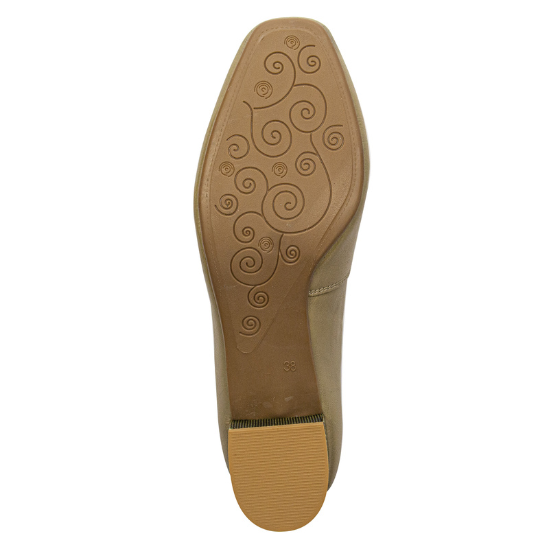 Maciejka Women's Leather Gold Pumps 06421-25/00-1