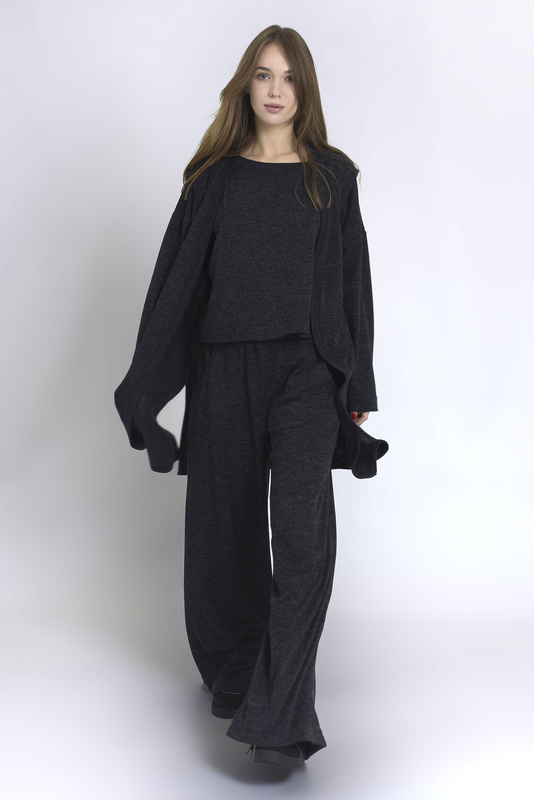Knitted blouse Lucia Graphite
