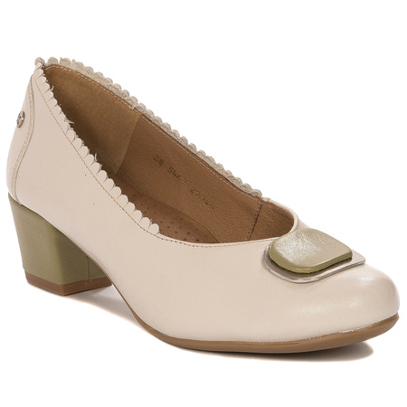 Maciejka Leather Women's Beige pumps