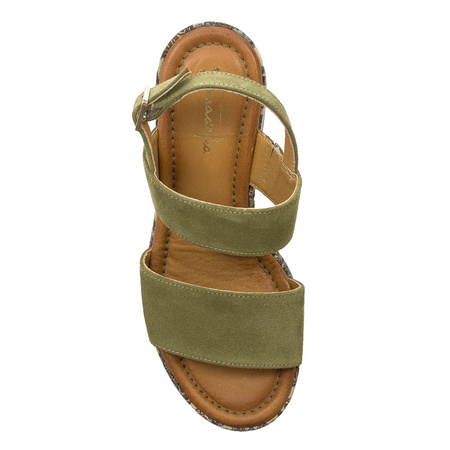 Maciejka Olive + Flowers Sandals 06089-24-00-1
