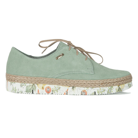 Espadryle Damskie Maciejka Seledynowe