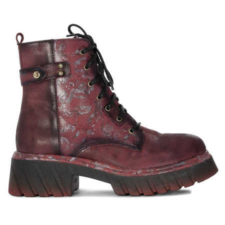Maciejka Women's Insulated Burgundy Ankle Boots