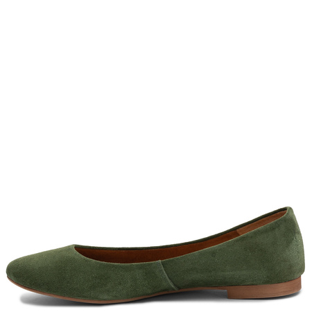 Maciejka Suede Ballerinas Elegant Classic Green 4100W-02/00-8