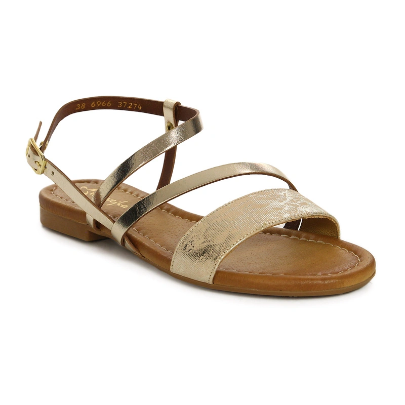 Maciejka Women's Leather Sandals Gold