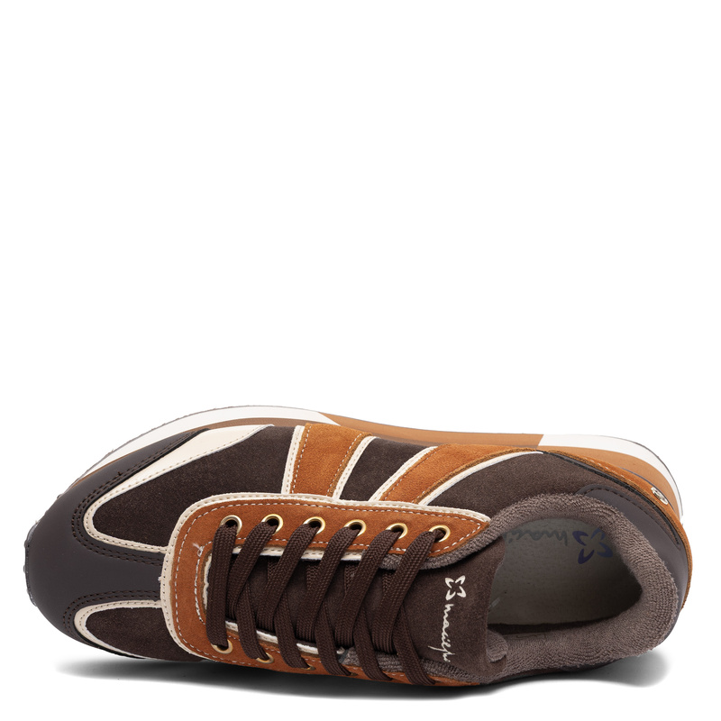 Maciejka Multicolor Leather Platform Sneakers Brown M7356-02/00-7