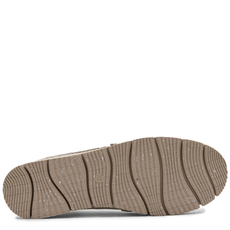 Maciejka Skórzane Półbuty Slip-On Ręczne Przeszycia Beżowe 03512-69/00-0