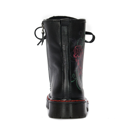 Maciejka Black Lace-up Boots 1609B-01/00-6