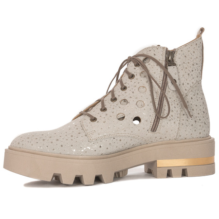 Maciejka Women's ankle boots natural leather beige