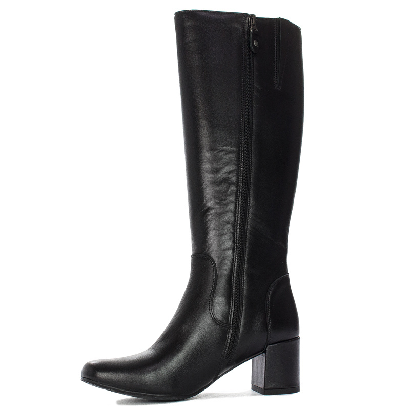 Maciejka Black leather Knee-High Boots 