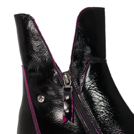 Maciejka Black+Fuchsia Boots 05747-15/00-7