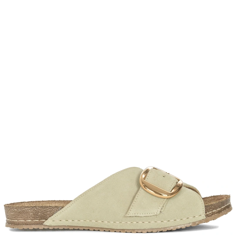 Maciejka Women's Leather Flip-Flops Pistachio