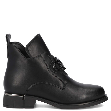 Filippo Leather Ankle Boots Black DBT7191-26-BK