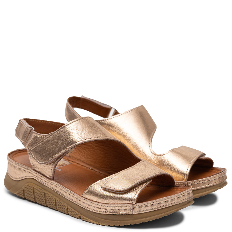 Maciejka Gold velcro Sandals L4495-25/00-1
