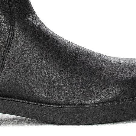 Maciejka Black leather Knee-High Boots