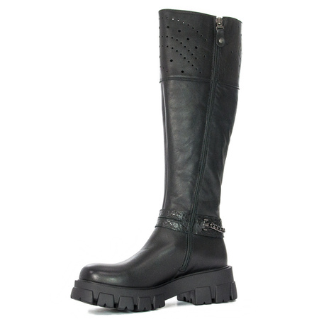 Maciejka Black women's Knee-High Boots