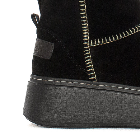 Maciejka Black leather Knee-High Boots 